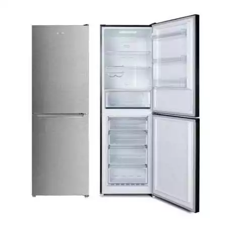 Réfrigérateur combine 4 tiroirs ASTECH FC370-INO-OG no frost inox 197 litres silver
