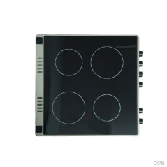 Cuisiniere et four electrique ASTECH CK78PLFOEL 4 FEUX 60x60cm inox