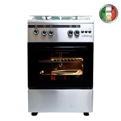 Cuisinière 4 feux TECHNOLUX TEC60CS 60X60cm new inox