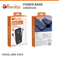 Power Bank Baraka BRK-PB19 10000mAh Noir
