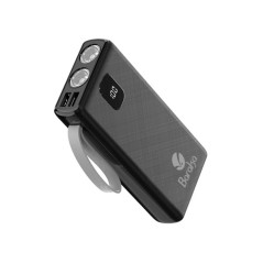 Power Bank Baraka BRK-PB23 Noir 20000mAh Avec 1 Entrée Type-C Et 2 Sorties USB + Torche