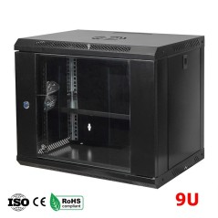 Coffret informatique 9U emplacement ventilo et multiprise 530x400mm