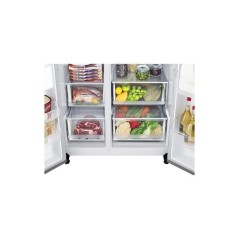 Réfrigérateur LG GC-B257SLWL side by side 2 portes silver 694 litres