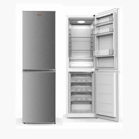 Réfrigérateur combine 4 tiroirs ASTECH FC-298FO-SG avec fontaine silver