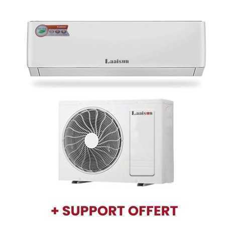 Split climatiseur LAAISUN 18000BTU 2cv R410 + support offert