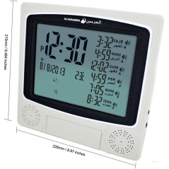 Horloge murale rappel prière Azan HA-4010 alarme cadeaux de bureau ramadan, décor du foyer