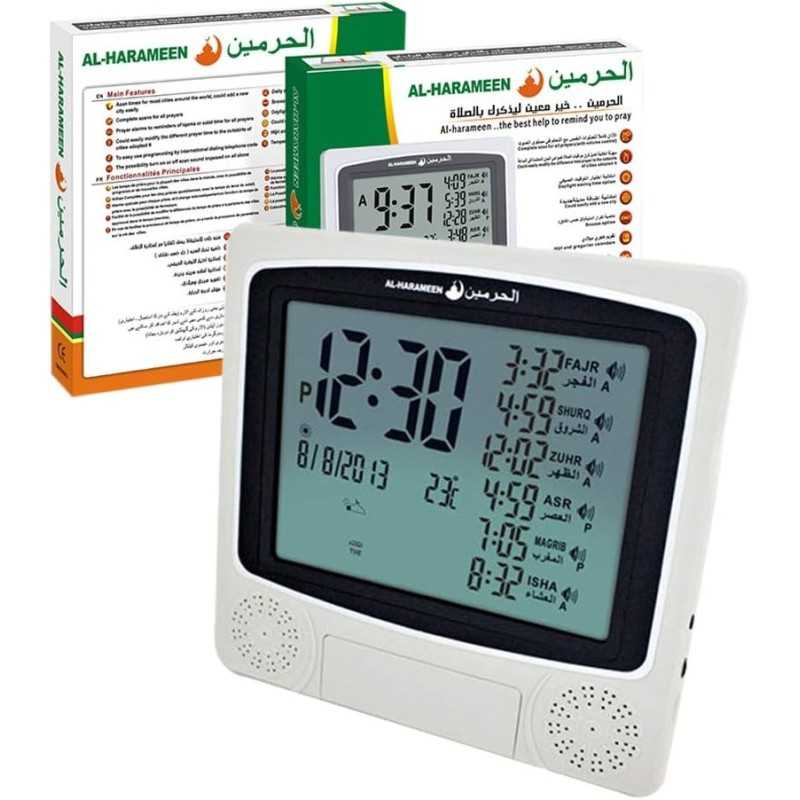 Horloge murale rappel prière Azan HA-4010 alarme cadeaux de bureau ramadan, décor du foyer