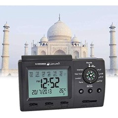 Horloge murale numérique avec boussole Azan HA-3005 prière musulmane heure islamique cadeau ramadan
