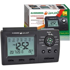 Horloge murale numérique avec boussole Azan HA-3005 prière musulmane heure islamique cadeau ramadan