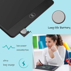 Tablette d’écriture LCD IONIX bloc-notes tablette graphique jouets pour enfants grande taille écran de 12 pouces