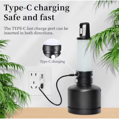 Lampe de tente suspendue camping led Type C rechargeable piles BL-23051