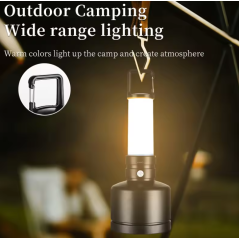 Lampe de tente suspendue camping led Type C rechargeable piles BL-23051