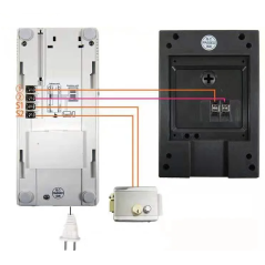 Système d'interphone bidirectionnel, appel unidirectionnel et fonction de déverrouillage à 2 fils