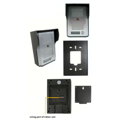 Système d'interphone bidirectionnel, appel unidirectionnel et fonction de déverrouillage à 2 fils