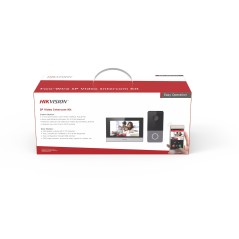 Kit d'interphone vidéo IP Hikvision DS-KIS604-S(B)