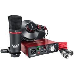 Carte son d'enregistrement Studio Focusrite SCARLETT SOLO STUDIO 2e génération 192 kHz + micro + écouteurs