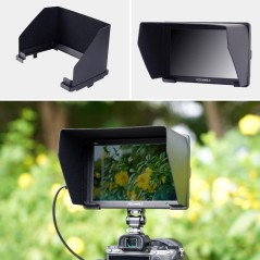 Moniteur caméra 4K entrée/Sortie HDMI IPS 1920x1200 FEELWORLD T7 Plus 7 "3D LUT avec Forme d'onde Pare-Soleil Pliable
