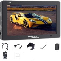 Moniteur caméra 4K entrée/Sortie HDMI IPS 1920x1200 FEELWORLD T7 Plus 7 "3D LUT avec Forme d'onde Pare-Soleil Pliable