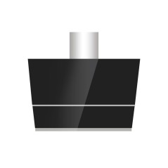 Hotte aspirante de cuisine TECHNOLUX TEC60BG 60X60 avec sortie de verre noir