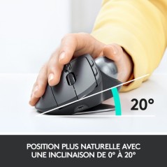 Trackball sans fil LOGITECH MX Ergo droitier capteur optique 440 dpi 8 boutons compatible PC et MAC