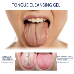 Gel nettoyant de la langue pour prévenir les mauvaises Haleine