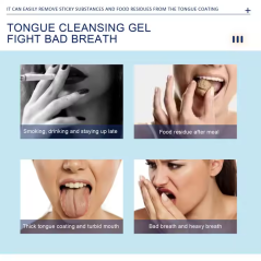 Gel nettoyant de la langue pour prévenir les mauvaises Haleine