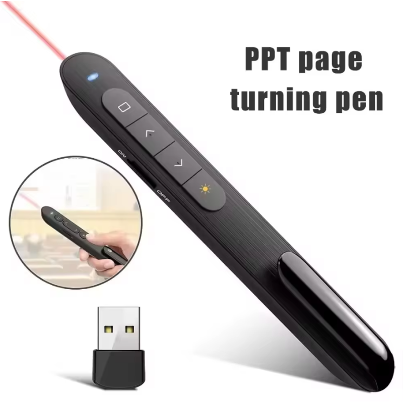 Pointeur Laser Stylo sans fil USB 2.4GHz pour présentation PPT Pointeur Laser Stylo sans fil USB 2.4GHz pour présentation PPT