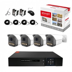 Kit vidéosurveillance Analogique 4 caméras Avec Fil 2MP