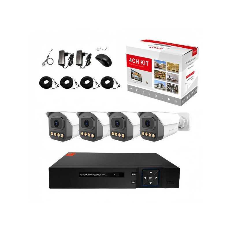 Kit vidéosurveillance Analogique 4 caméras Avec Fil 2MP Kit vidéosurveillance Analogique 4 caméras Avec Fil 2MP