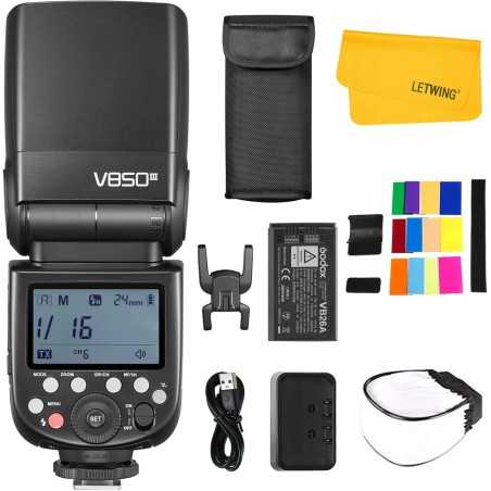 Flash Speedlite Godox V850III 450 Flashs à Pleine Puissance pour appareil photo DSLR Canon Nikon