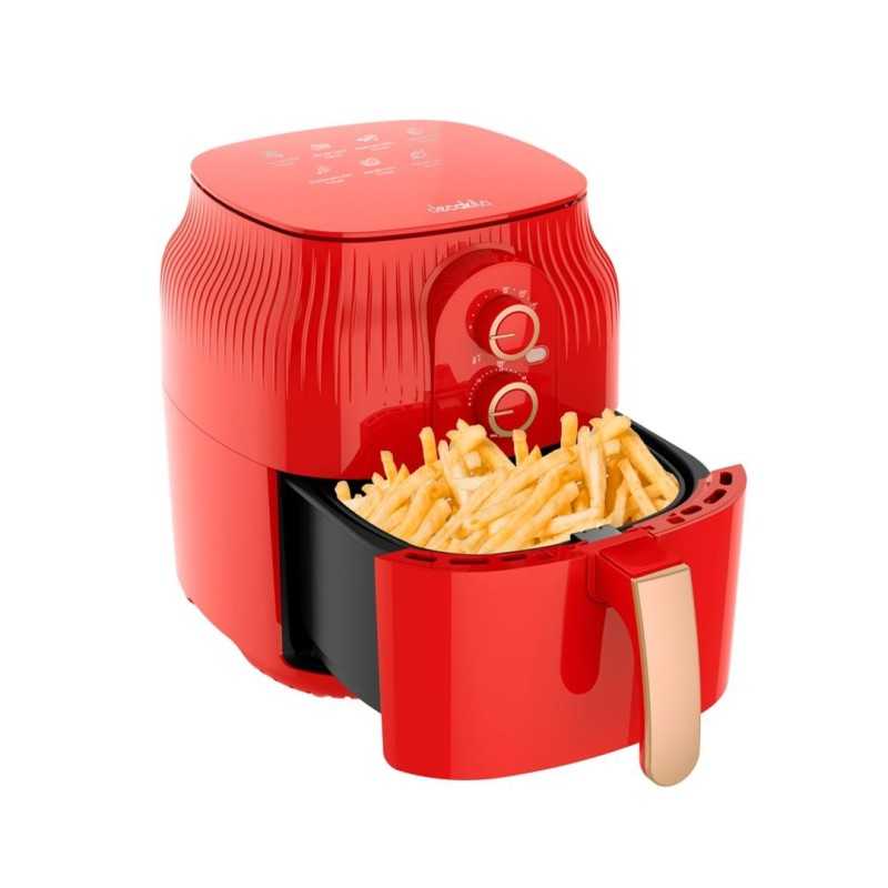 Friteuse a air DECAKILA KEEC073R 1400w 4.5 litres rouge Friteuse a air DECAKILA KEEC073R 1400w 4.5 litres rouge