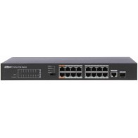Switch 16 Port PoE FE PoE+ 1-Port Gigabit Combo DAHUA DH-PFS3117-16ET-135