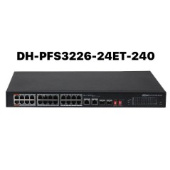 Switch 24 ports PoE DAHUA DH-PFS3226-24ET-240 L2 Ingérable