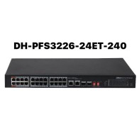 Switch 24 ports PoE DAHUA DH-PFS3226-24ET-240 L2 Ingérable