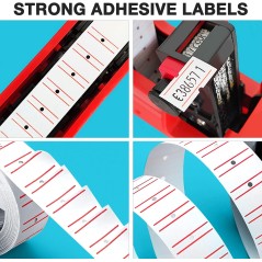 Lot de 10 rouleaux de 5000 étiquettes autocollants pour étiqueteuse Mx-5500