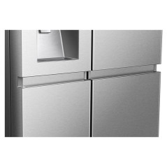 Réfrigérateur side by side 4 portes HISENSE RS-82WS4SB 628 litres avec fontaine inox inverter wifi