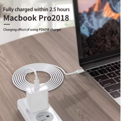 Câble de charge rapide type-c vers type-c PD 60W + 20W pour telephone MacBook IPad iphone