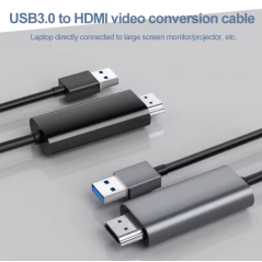 Câble adaptateur HDMI 1080p 60Hz USB3.0 mâle HDTV vers USB 3.0 Justlink 1.8m