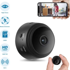Mini caméra A9 Full Hd Cctv Wifi Vision nocturne pour sécurité à domicile