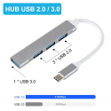 Adaptateur Hubs USB 3.0 4 en 1 Hub Splitter High Speed ​​PC