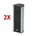 Paire Haut parleur colonne PA Ahuja SCM-15XT 10 W/100V