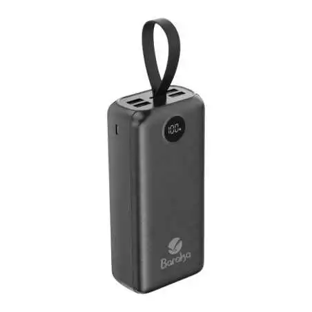 Power Bank Baraka BRK-PB27 30000mAh avec 1 entrée micro/type-C et 4 sorties USB noir