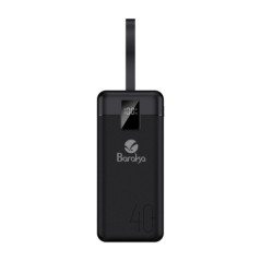 Power Bank Baraka BRK-PB26 40000mAh avec 1 entrée micro/type-C Et 2 sorties USB noir
