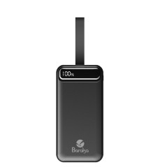 Power Bank Baraka BRK-PB24 30000mAh avec 1 entrée micro/type-C et 2 sorties USB noir