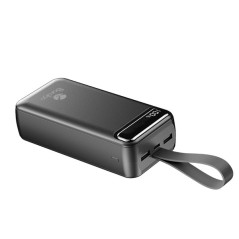 Power Bank Baraka BRK-PB24 30000mAh avec 1 entrée micro/type-C et 2 sorties USB noir