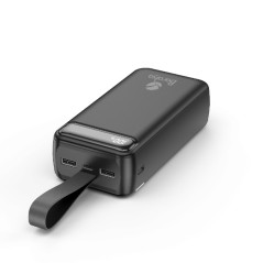 Power Bank Baraka BRK-PB24 30000mAh avec 1 entrée micro/type-C et 2 sorties USB noir