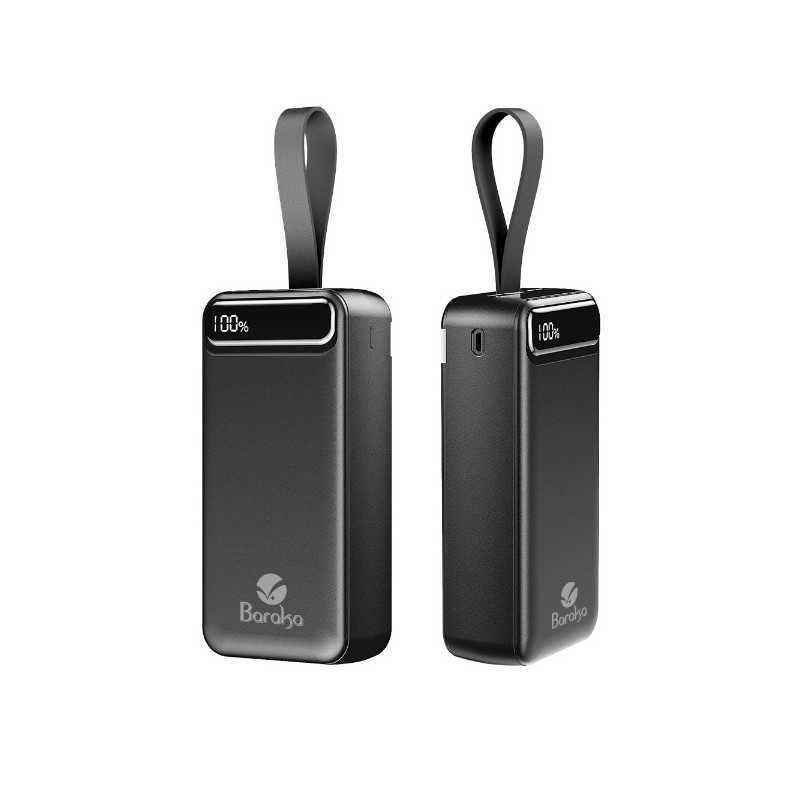 Power Bank Baraka BRK-PB24 30000mAh avec 1 entrée micro/type-C et 2 sorties USB noir Power Bank Baraka BRK-PB24 30000mAh avec 1 entrée micro/type-C et 2 sorties USB noir