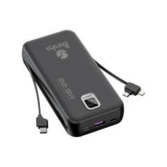 Power Bank Baraka BRK-PB25 20000mAh avec 1 entrée type-C Et 2 sorties type-C & USB + 2 sorties cable lightning/micro noir