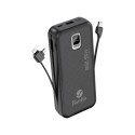 Power Bank Baraka BRK-PB25 20000mAh avec 1 entrée type-C Et 2 sorties type-C & USB + 2 sorties cable lightning/micro noir
