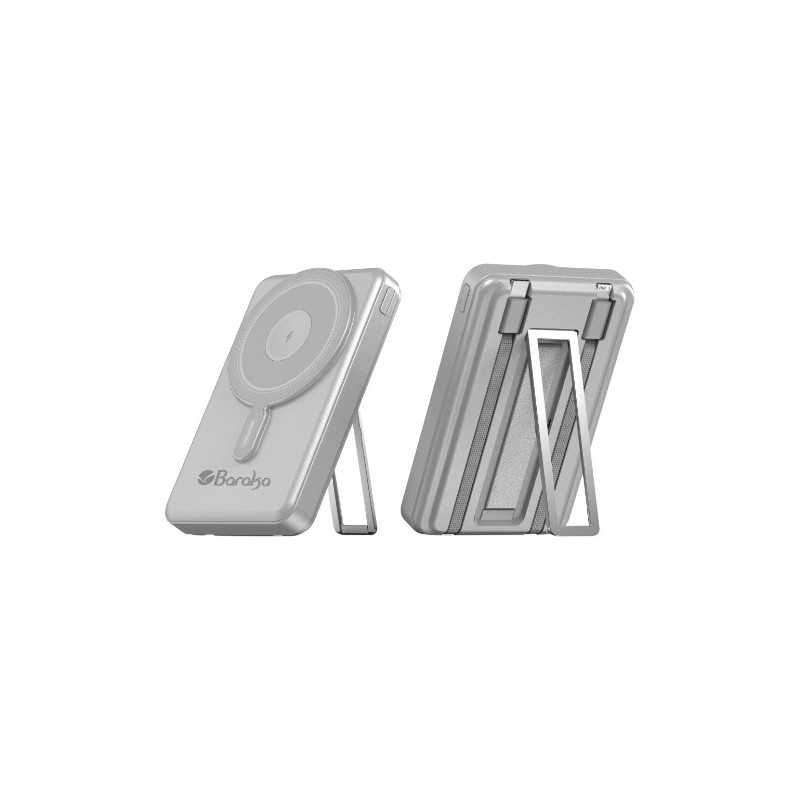 Power Bank Baraka BRK-PB31 10000mAh avec 1 entrée type-C et 1 sortie type-C + sans fil téléphone & montre gris Power Bank Baraka BRK-PB31 10000mAh avec 1 entrée type-C et 1 sortie type-C + sans fil téléphone & montre gris